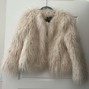 Fluffy Fur Cream Jacket